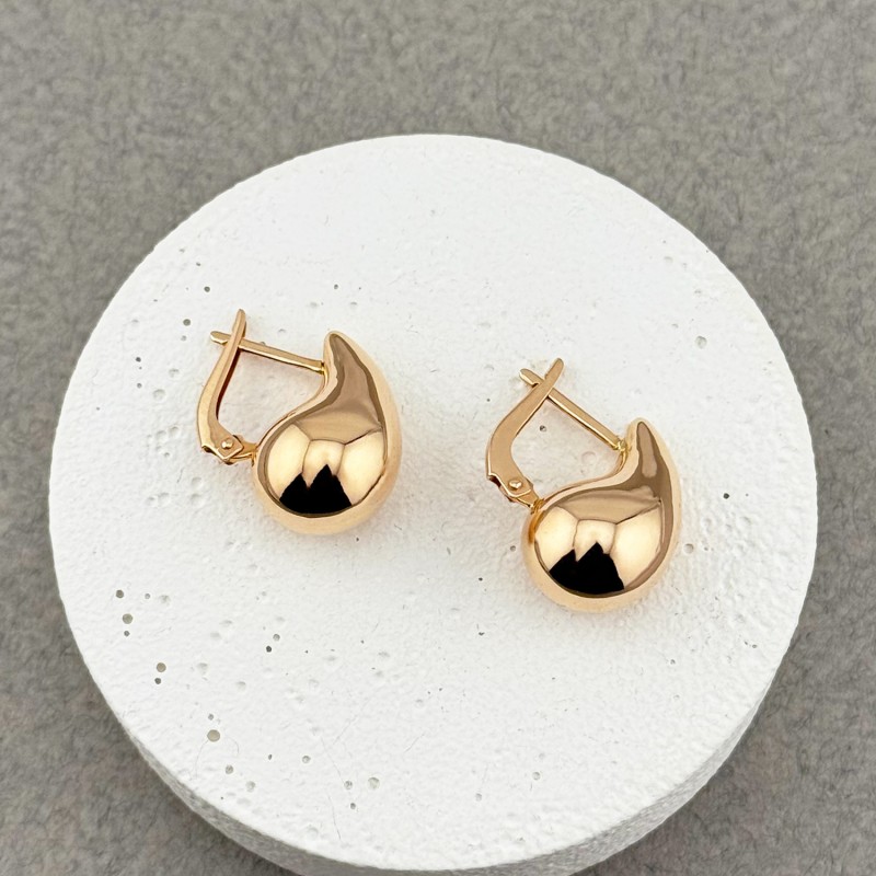 Золотые сережки Капля. Артикул: 007876