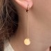 Золотые сережки-подвески. Артикул: 002576 Золотые сережки-подвески. Артикул: 002576