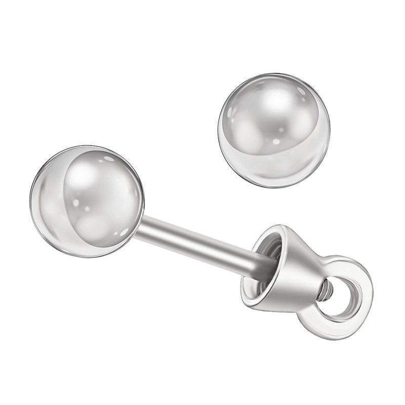 Золоті сережки з кульками. Артикул: 010445